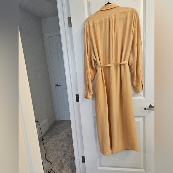 Uniqlo long sleeve maxi shirt dress M - Picture 4 of 9